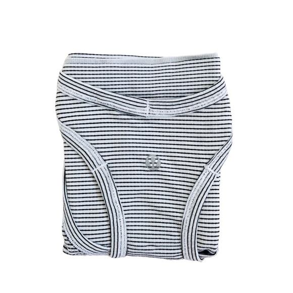 Lululemon Swiftly Tech Striped Black & White Tank Size 10 Workout Shirt Women’s - Picture 9 of 10